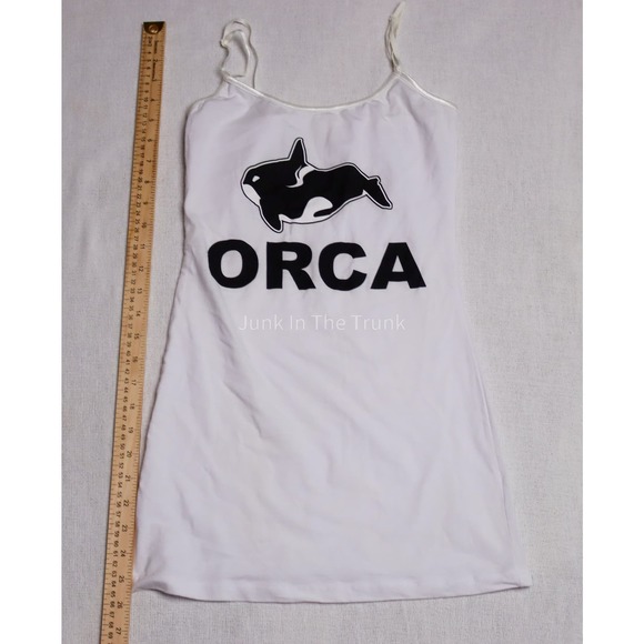 White Women's Tank Basic Cami Size Medium - Picture 1 of 3